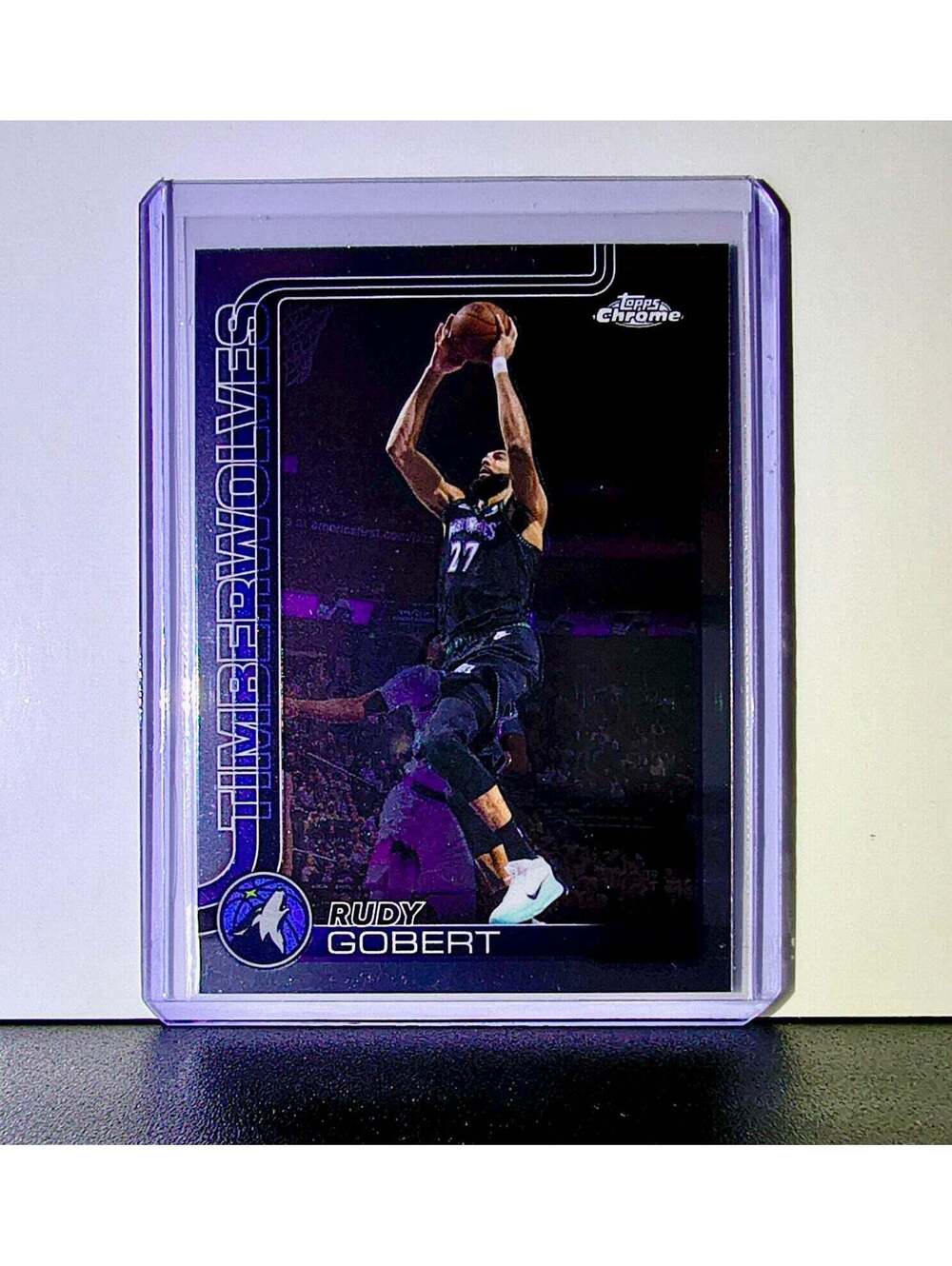 Rudy Gobert 2025-26 NBA Topps Chrome Update #55 Basketball Card Timberwolves